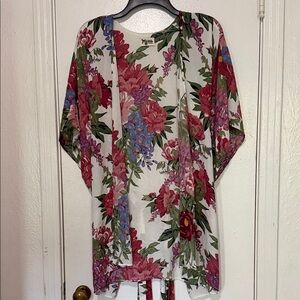 Show Me Your MuMu Multicolor Floral Kimono